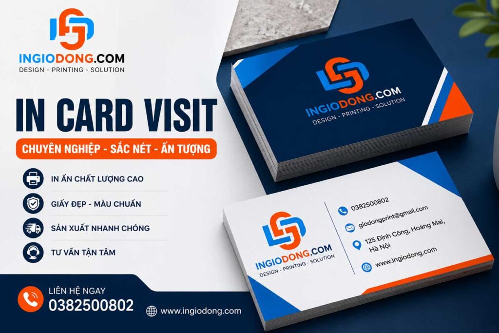 in card visit theo yêu cầu